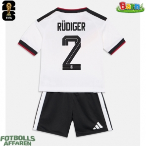 Tyskland Antonio Rudiger #2 Hemmaställ Barn VM 2026 Kortärmad (+ Korta byxor)